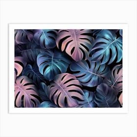 Monstera Leaves Art Print