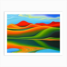 Abstract Landscape Painting Art Print