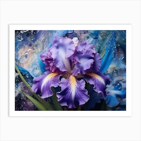 Purple Iris Art Print