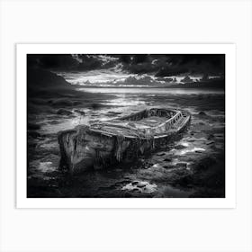 Abandoned Boat Art Print