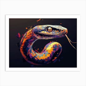 Snake Painting Art Print