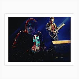 Superstars Of Liam Gallagher And Noel Gallagher In Oasis Art Print