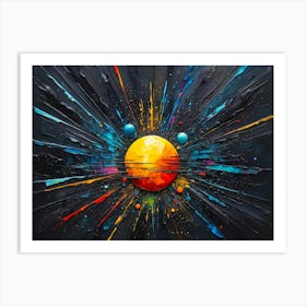 Abstract Painting Vibrant colors 2 Art Print
