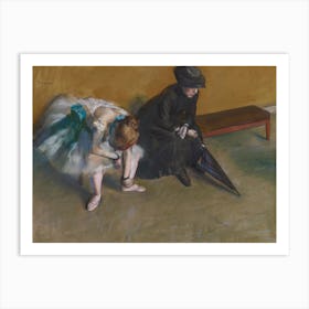 Waiting, Edgar Degas Art Print