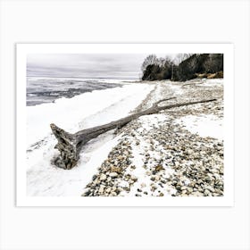 Winter's Embrace at Fayette Historic State Park Michigan Art Print