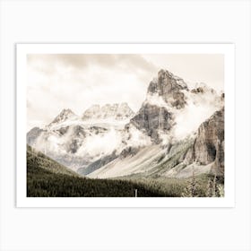 Rustic Mountains Art Print