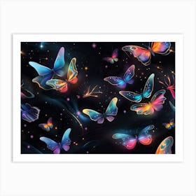 Butterflies In The Sky 7 Art Print