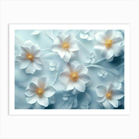 3d Artwork Flower 10 Art Print