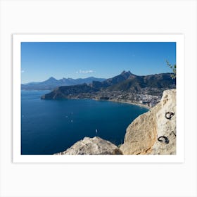 Cliffs and mountains of the Mediterranean coast Art Print