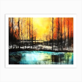 Spring Thaw - In The Woods Art Print