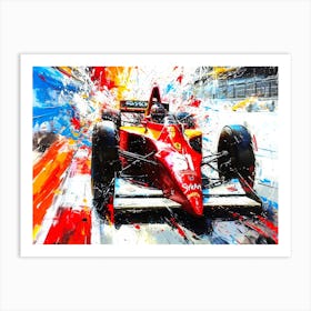Grand Prix Motor Racing - Indy USA Art Print