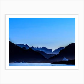 Icebergs At Dusk (Greenland Series) Art Print