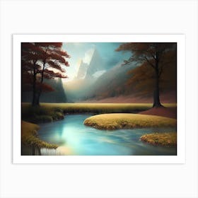 Landscape Painting 37 Art Print