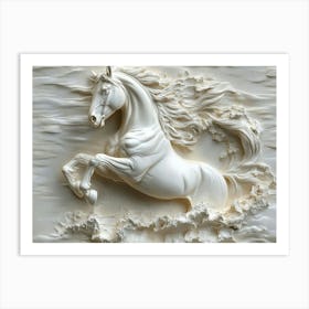 Beautiful Horse 3d 2 Art Print