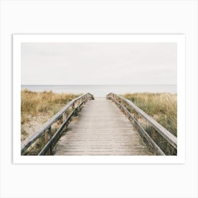 Boardwalk To Beach Art Print