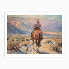 Cowboy In Death Valley California 1 Art Print