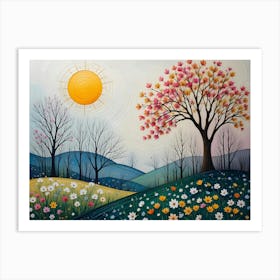 Sunny Day In Spring Art Print