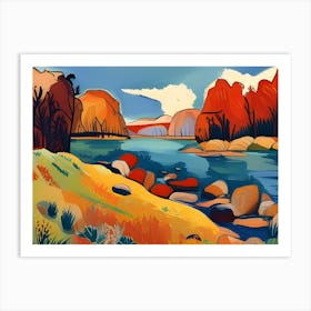 Yosemite River Art Print