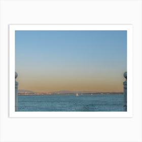 Summertime On The Waterfront Taag, Lisbon, Portugal  Pastel Color Travel Photography Art Print