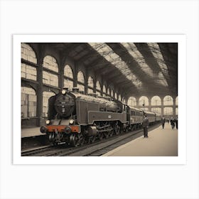 Old Train Station Art Print