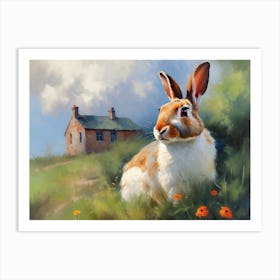 Spring Hill And The Rabbit Art Print