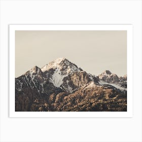 Rustic Mountain Range Art Print