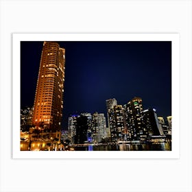 Night In Miami (Miami at Night Series) Art Print