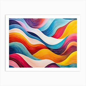 Colorful Art Image Depicting Diferent Colorful Shapes 3 Art Print