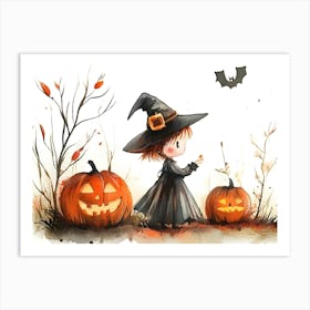 Halloween Witch 2 Art Print