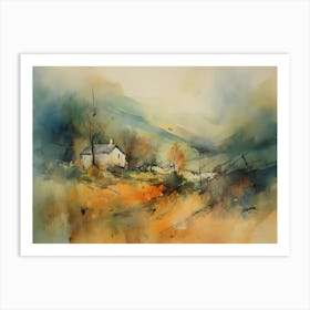 House In The Valley Art Print