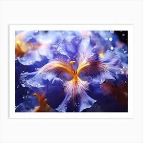 Blue Iris 9 Art Print