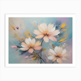 Abstract Flowers 16 Art Print