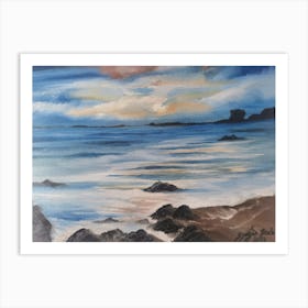 Sunset At The Beach Art Print