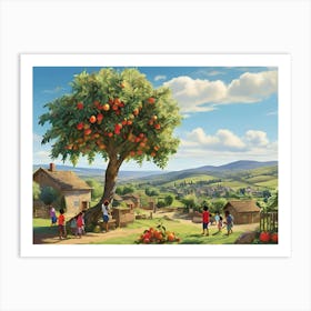 Apple Tree paintings art print Art Print