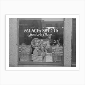 Store Window, Crosby, North Dakota By Russell Lee Art Print