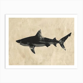 Carpet Shark Silhouette 7 Art Print