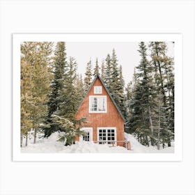 Ski Lodge Cabin Art Print