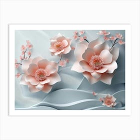 Paper Flowers 69 Art Print