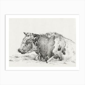 Lying Cow (1828), Jean Bernard Art Print
