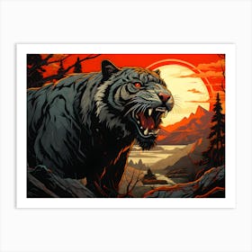 Tiger In The Forest Art Print