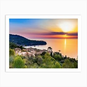 Sunset In Spain Art Print