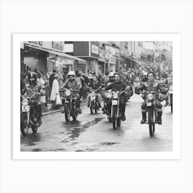 Motorcycle Action Group Protesting Helmet Laws, 1973 Art Print