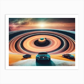 Earth Car Ai Image Art Print