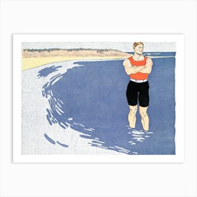 Man Standing In The Sea (1899), Edward Penfield Art Print
