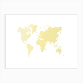 World Map 13 Art Print