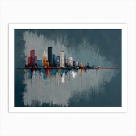 Cityscape - Miami Hamptons style Art Print