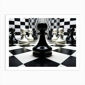 Chess Pieces Art Print