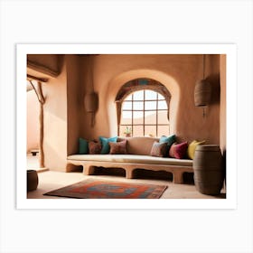 Adobe House In Morocco Art Print