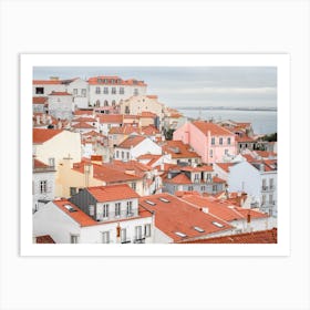 Alfama Rooftop Skyline View Art Print