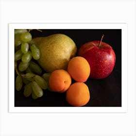 Funny Fresh Fruits Art Print